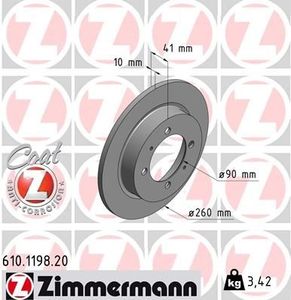 Remschijf Coat Z 610119820