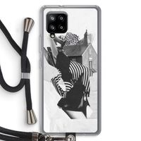 House: Samsung Galaxy A42 5G Transparant Hoesje met koord