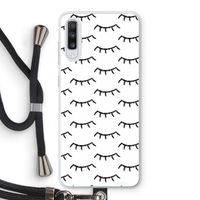 Wimpers: Samsung Galaxy A70 Transparant Hoesje met koord