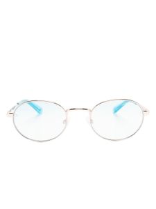 Chiara Ferragni lunettes de vue en métal à monture ronde - Or