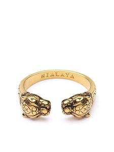 Nialaya Jewelry bague Panther à fini poli - Or