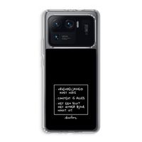 Mijn Motto's: Xiaomi Mi 11 Ultra Transparant Hoesje