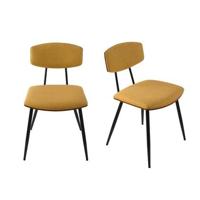 Signature - Eetkamerstoelen Babette - Geel - Set van 2