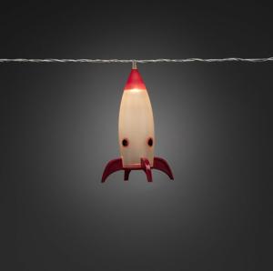 Lichtsnoer met 8 raketten warm wit