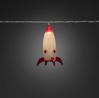 Lichtsnoer met 8 raketten warm wit