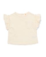 HEMA Baby T-shirt jersey broderie gebroken wit (gebroken wit)
