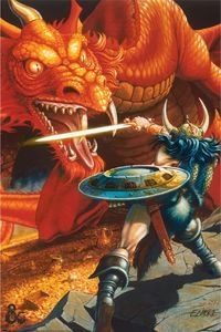 Dungeons and Dragons Red Dragon Battle Poster 61x91.5cm