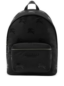 Burberry sac à dos à motif monogrammé - Noir