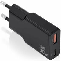 Oplader Aisens ASCH-30W2P047-BK Zwart 30 W
