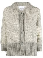 Thom Browne cardigan à 4 bandes signature - Gris