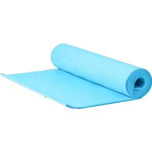 Yogamat/fitness mat blauw 180 x 50 x 0.5 cm