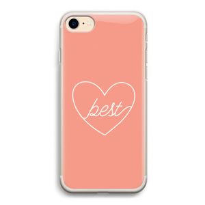 Best heart: iPhone 7 Transparant Hoesje