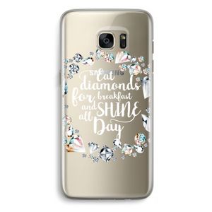 Diamonds: Samsung Galaxy S7 Edge Transparant Hoesje