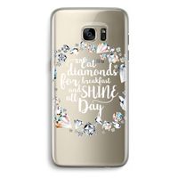 Diamonds: Samsung Galaxy S7 Edge Transparant Hoesje