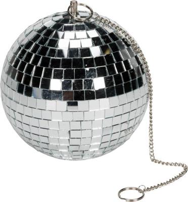 Kotronic Party fun spiegelbol 20 cm groot aan ketting te hangen