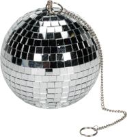 Kotronic Party fun spiegelbol 20 cm groot aan ketting te hangen