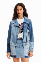 Upcycling denim bikerjack