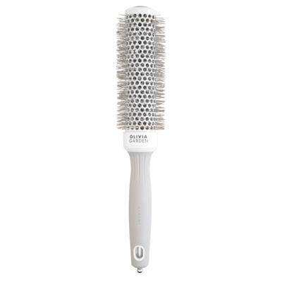 Olivia Garden Wavy Bristles White & Grey Brush Ø35mm