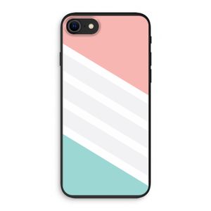 Strepen pastel: iPhone SE 2020 Biologisch afbreekbaar hoesje