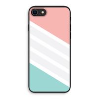 Strepen pastel: iPhone SE 2020 Biologisch afbreekbaar hoesje