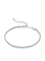 Monica Vinader bracelet en maille corde - Argent