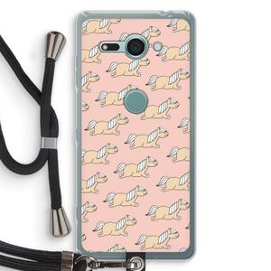Ponys: Sony Xperia XZ2 Compact Transparant Hoesje met koord