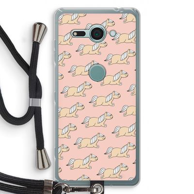Ponys: Sony Xperia XZ2 Compact Transparant Hoesje met koord