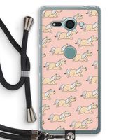 Ponys: Sony Xperia XZ2 Compact Transparant Hoesje met koord