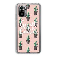 Cactus quote: Xiaomi Redmi Note 10S Transparant Hoesje