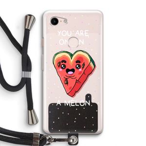 One In A Melon: Pixel 3 Transparant Hoesje met koord