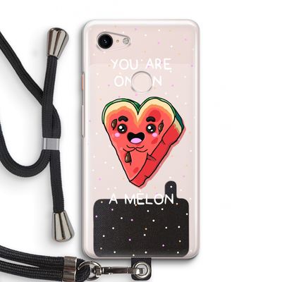 One In A Melon: Pixel 3 Transparant Hoesje met koord