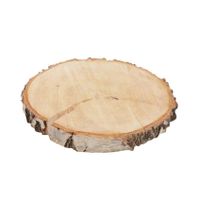 HBX Natural Living Decoratie boomschijf schors - hout - D24,5 cm   - - thumbnail