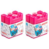 Voordeelset van 4x stuks kleine koelelementen 7 x 8 cm roze