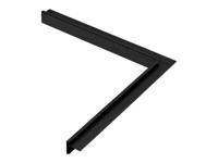 Aluminium Binnenhoek Zwart, RAL9005 35 x 28 x 500mm