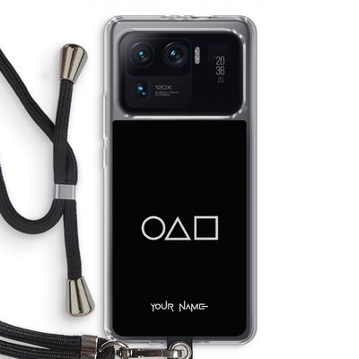Squid Game: Xiaomi Mi 11 Ultra Transparant Hoesje met koord