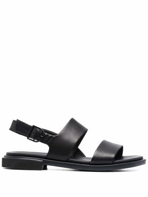 Camper sandales en cuir Edy à bride arrière - Noir