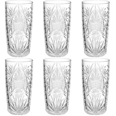 Set van 18x stuks longdrink glazen Ayla 350 ml van glas