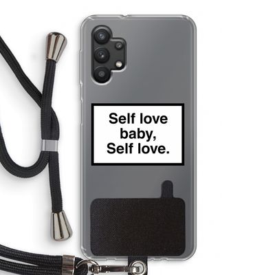 Self love: Samsung Galaxy A32 5G Transparant Hoesje met koord