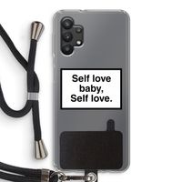 Self love: Samsung Galaxy A32 5G Transparant Hoesje met koord