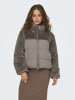 Only Onlwanja Fur Puffer Mix Jacket Noos Otw Jackets Walnut