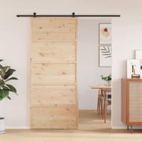 VidaXL Schuifdeur 90x208 cm massief grenenhout