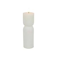 LED Kaars Ribbel 7x22.5 cm Wit