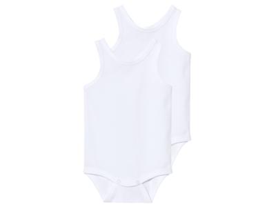 lupilu 2 Baby rompers (Wit, 62/68)