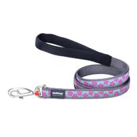 Hondenriem Red Dingo STYLE HOT PINK ON COOL GREY 2 x 120 cm