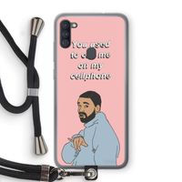 Hotline bling: Samsung Galaxy A11 Transparant Hoesje met koord