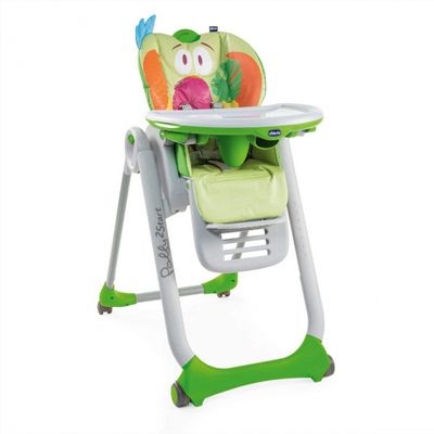 Chicco kinderstoel Polly2Start papegaai 91/110 cm groen