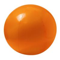 Strandbal - oranje - D40 cm - extra groot - opblaasbaar - zwembad speelgoed