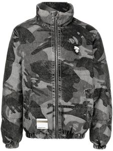 AAPE BY *A BATHING APE® doudoune à motif camouflage - Noir