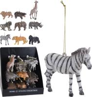 3 stuks! Hangdeco safari 12 cm 9 assorti - Nampook