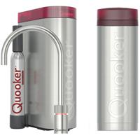 Quooker Nordic Round Kokendwaterkraan Single Tap Set - Kokend Water - RVS - Inclusief PRO3 Reservoir & CUBE - Direct Gekoeld Bruisend Water